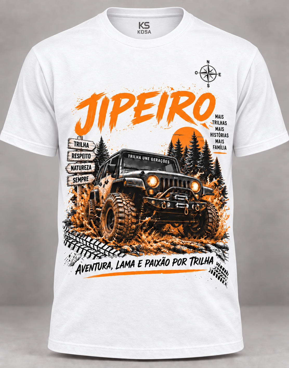 Camiseta masculina jipeiro